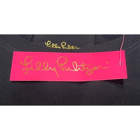 M1-150 LILLY PULITZER NWT Women's Mini Dress With Pockets Black XS - Picture 6 of 10